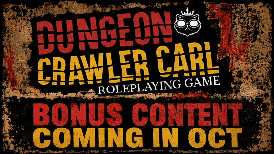 Dungeon Crawler Carl roleplaying game bonus content coming in October